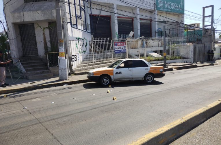 Hieren a balazos a otro trabajador del volante en la Cuauhtémoc, en Acapulco